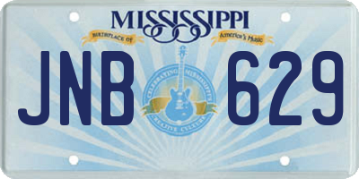 MS license plate JNB629