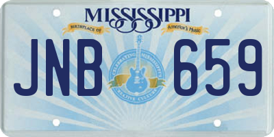 MS license plate JNB659