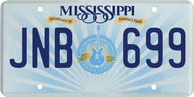 MS license plate JNB699