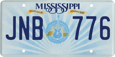 MS license plate JNB776