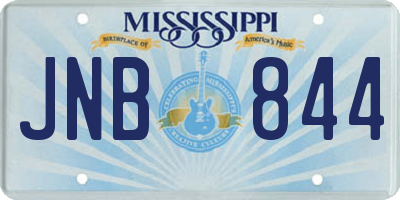 MS license plate JNB844