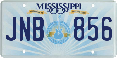 MS license plate JNB856