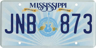 MS license plate JNB873