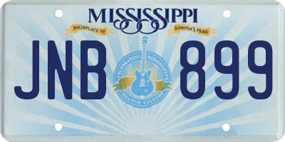 MS license plate JNB899