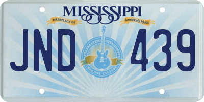 MS license plate JND439