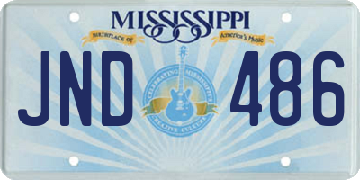MS license plate JND486