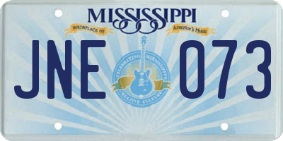 MS license plate JNE073