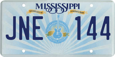 MS license plate JNE144