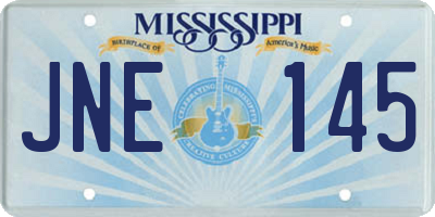 MS license plate JNE145