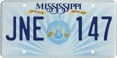 MS license plate JNE147