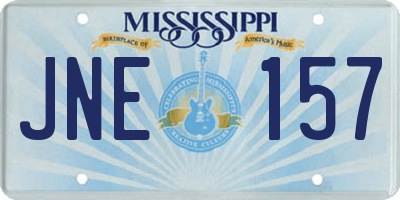 MS license plate JNE157
