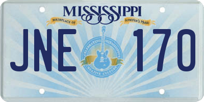 MS license plate JNE170