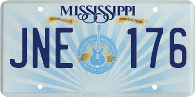 MS license plate JNE176