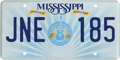 MS license plate JNE185
