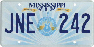 MS license plate JNE242