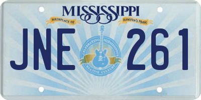 MS license plate JNE261