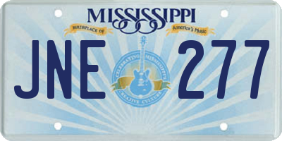 MS license plate JNE277