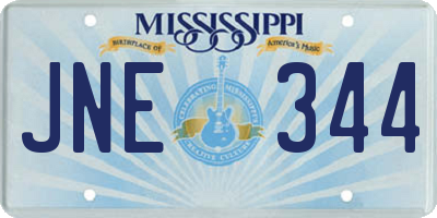 MS license plate JNE344