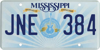 MS license plate JNE384