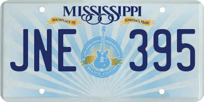 MS license plate JNE395