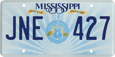 MS license plate JNE427