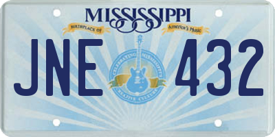 MS license plate JNE432