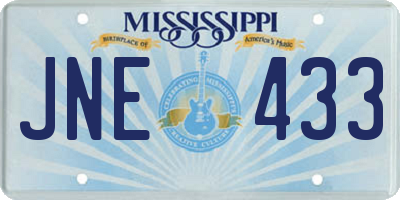 MS license plate JNE433