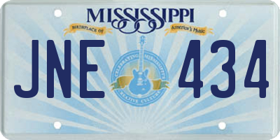MS license plate JNE434