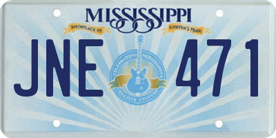 MS license plate JNE471