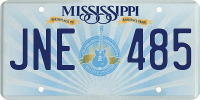 MS license plate JNE485