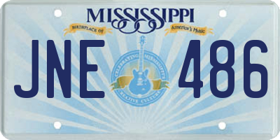MS license plate JNE486