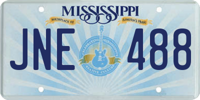 MS license plate JNE488