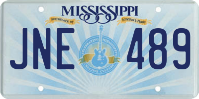 MS license plate JNE489