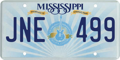 MS license plate JNE499