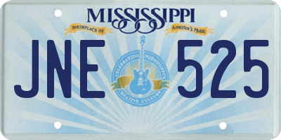 MS license plate JNE525