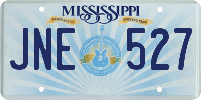MS license plate JNE527