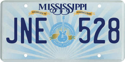 MS license plate JNE528