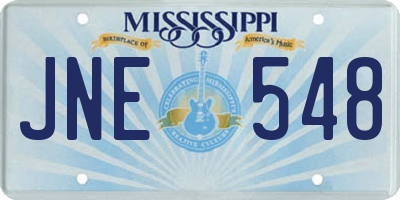 MS license plate JNE548