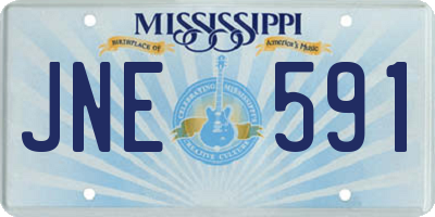 MS license plate JNE591