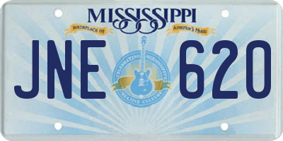 MS license plate JNE620