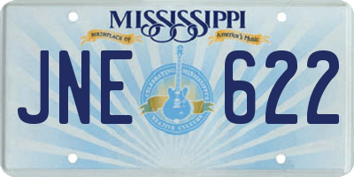 MS license plate JNE622
