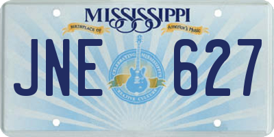 MS license plate JNE627