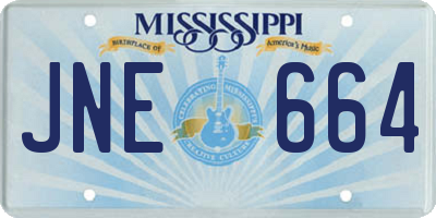 MS license plate JNE664