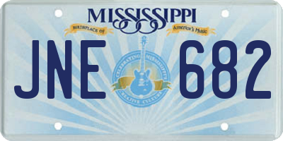 MS license plate JNE682