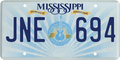 MS license plate JNE694
