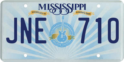 MS license plate JNE710