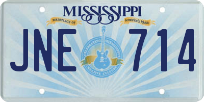 MS license plate JNE714
