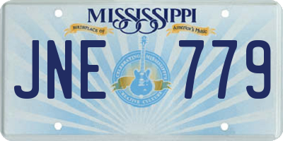MS license plate JNE779