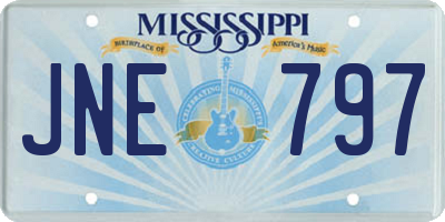 MS license plate JNE797