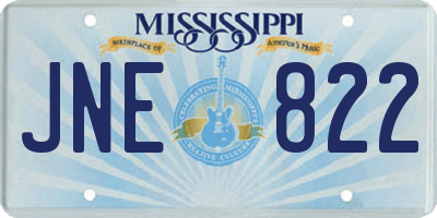 MS license plate JNE822